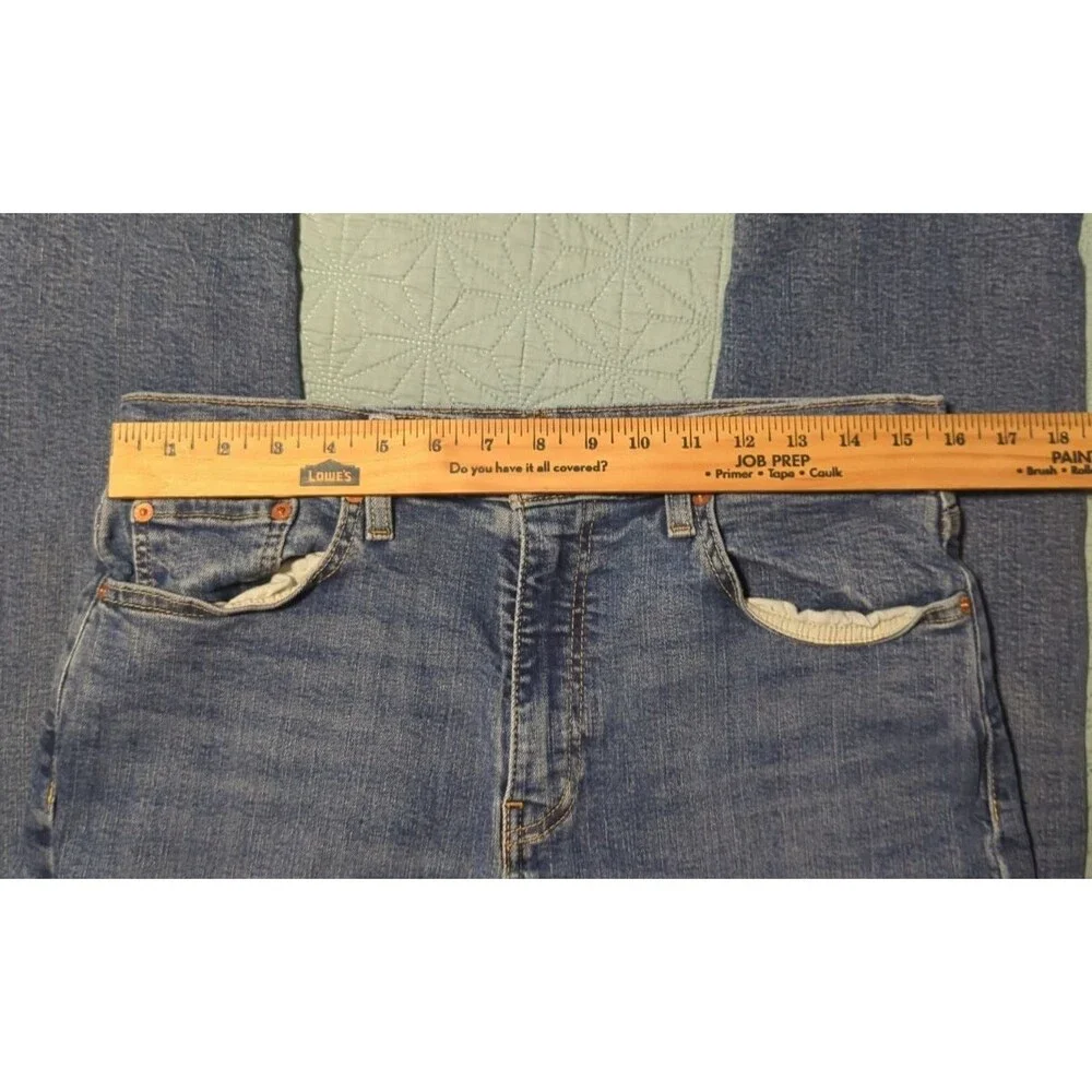Levi's Premium 502 Big E Regular Taper Fit Jeans Mens 33x34 Stonewashed Zip Fly